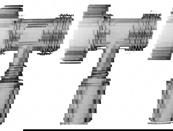 Compression Tube Male Run Tee: 3/8