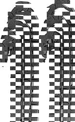 6 Ft. Long, Igumid G, Fixed Open Cable and Hose Carrier