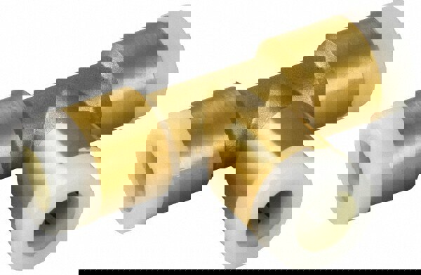 Push-To-Connect Tube to Tube Tube Fitting: 1 x 3/4 x 3/4