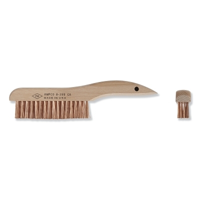 4X16ROW SHOE HDLE RND WIRE BRUSH-