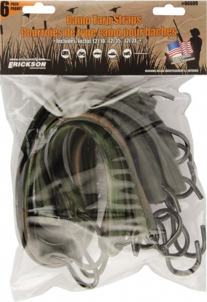 Tarp Strap Tie Down: S Hook, Non-Load Rated