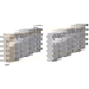 5 BIN TILT VIEW STOR BIN BEIG