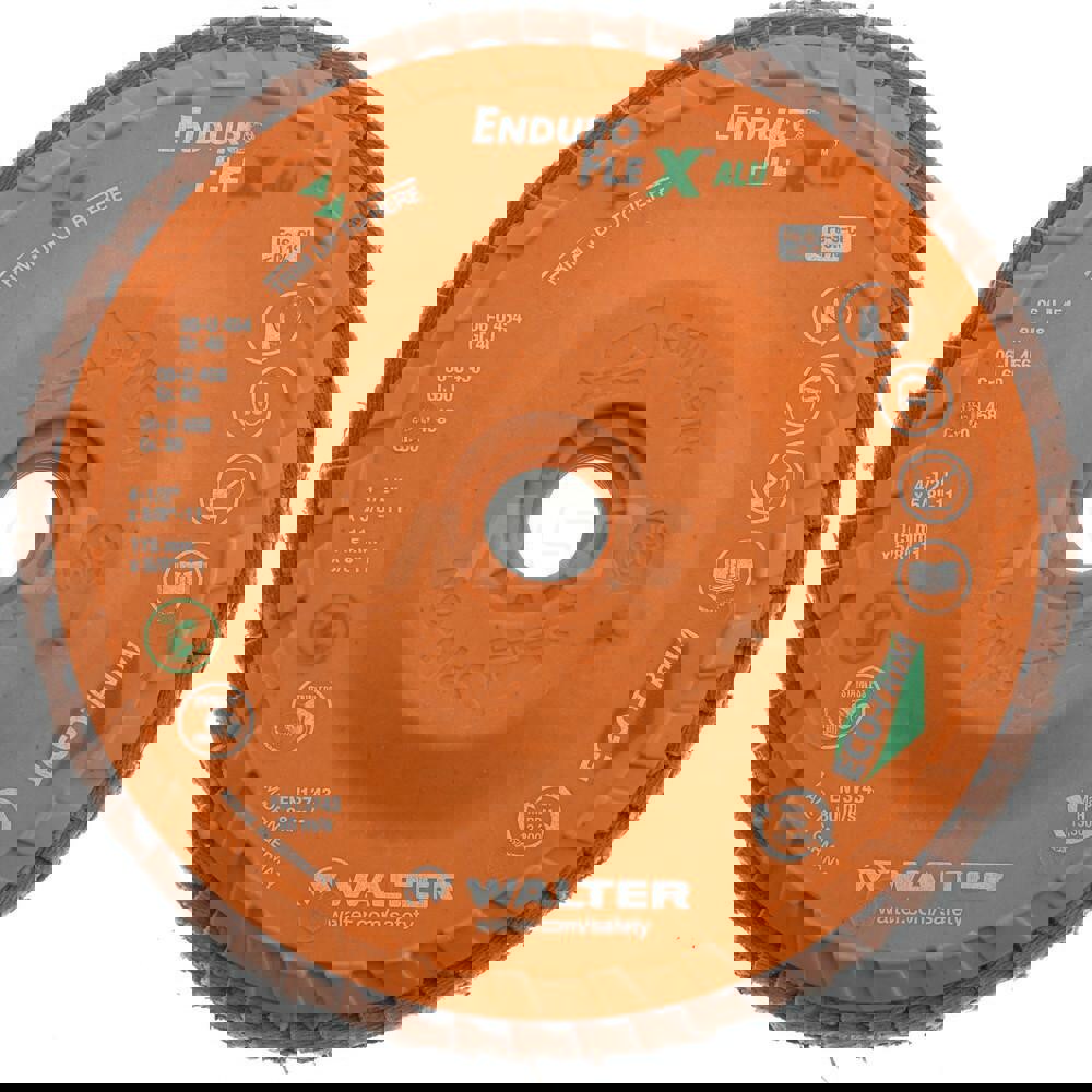 Flap Disc: 5/8-11 Hole, 60 Grit, Zirconia Alumina, Type 27