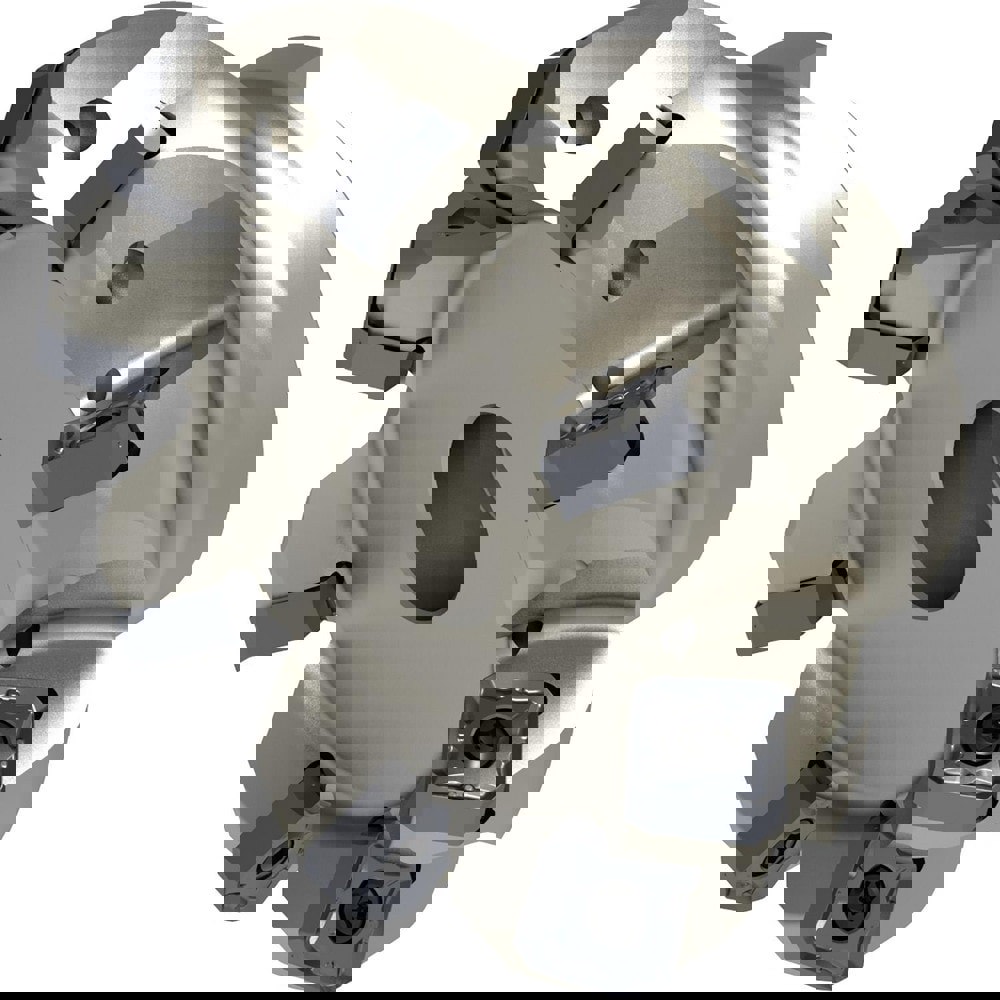 Indexable Chamfer & Angle Face Mills; Minimum Cutting Diameter (Decimal Inch): 2.5000 ; Minimum Cutting Diameter (Inch): 2-1/2 ; Maximum Cutting Diameter (Decimal Inch): 2.9882 ; Maximum Depth of Cut (Decimal Inch): 0.2360