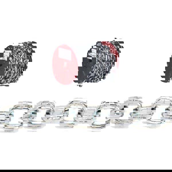 Welded Chain; Finish: Zinc ; Overall Length: 100cm; 100in; 100yd; 100mm; 100m; 100ft ; UNSPSC Code: 31151600