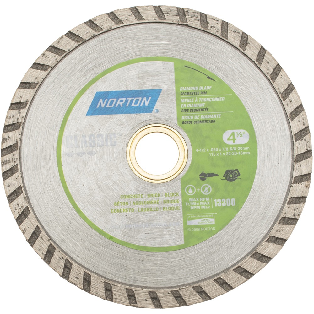 Wet & Dry Cut Saw Blade: 4-1/2