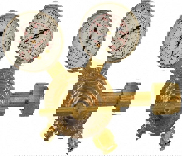 540 CGA Inlet Connection, Male Fitting, 125 Max psi, Air & Oxygen Welding Regulator