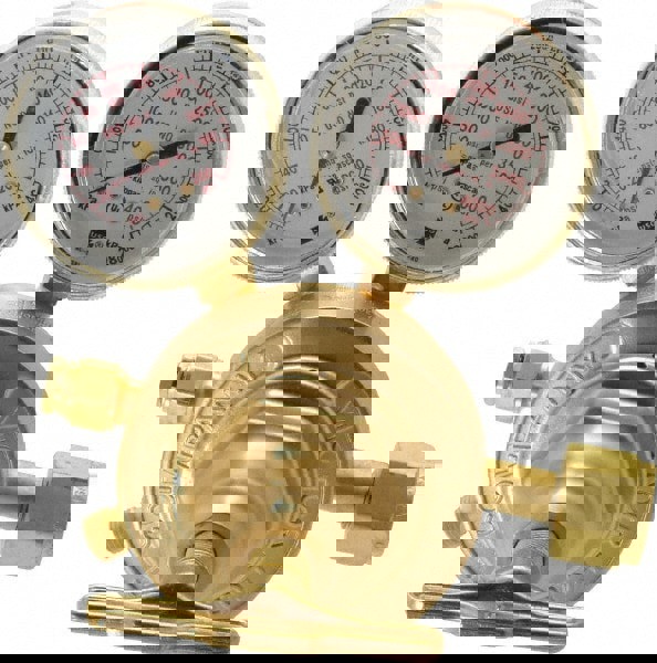 540 CGA Inlet Connection, Male Fitting, 125 Max psi, Air & Oxygen Welding Regulator