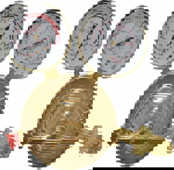 510 CGA Inlet Connection, Male Fitting, 15 Max psi, Acetylene Welding Regulator