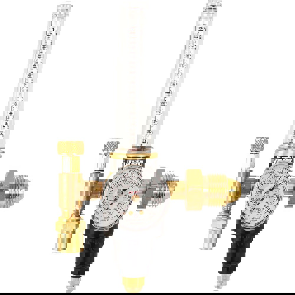Welding Regulators; Gas Type: Argon, Argon/CO2 ; Maximum Inlet Pressure (psi): 3000 ; Maximum Outlet Pressure: 200 ; CGA Inlet Connection: 580 ; Body Material: Brass ; Application: General Purpose