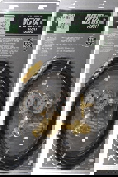 8 to 25 SCFH SCFM Flow Range, 580 CGA Inlet Connection, Argon/Carbon Dioxide Welding Regulator