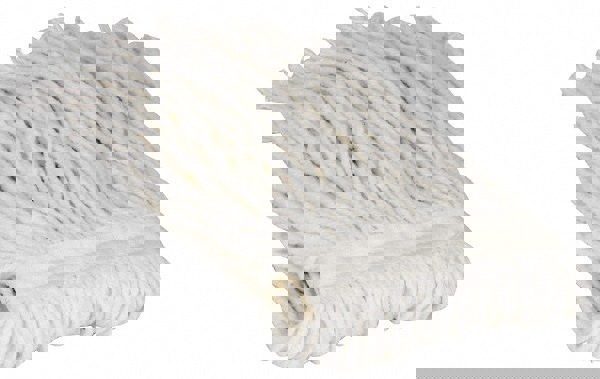 Wet Mop Cut: Clamp Jaw, Small, White Mop, Rayon