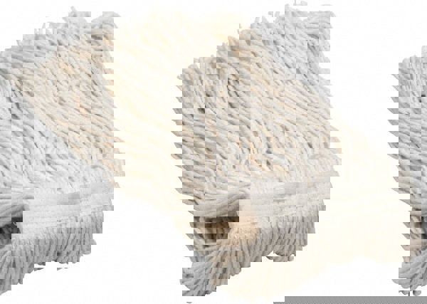 Wet Mop Cut: Clamp Jaw, X-Large, White Mop, Rayon