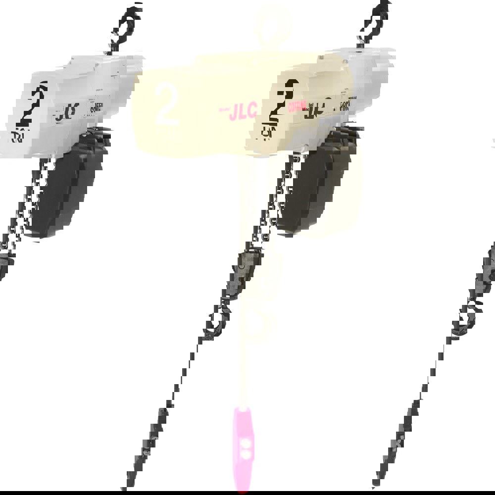 Electric Hoists; Load Capacity (Tons): 2 ; Controller: Push Button ; Brake Type: Disc ; Lifting Speed: 8ft/min ; Motor Horsepower: 1 ; Standards: ASME/ANSI B30.16; CSA Certified