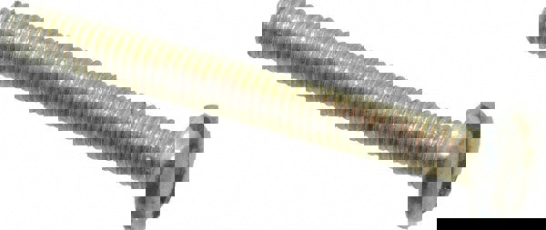 Machine Screw: M3x0.5, 25.00 mm Length Under Head, Pan Head, Slotted