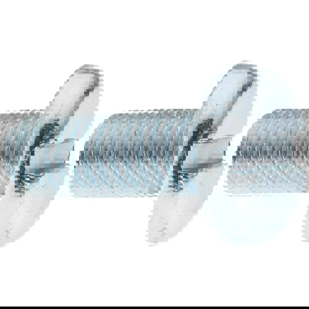 Machine Screw: M6x1, 16.00 mm Length Under Head, Pan Head, Slotted