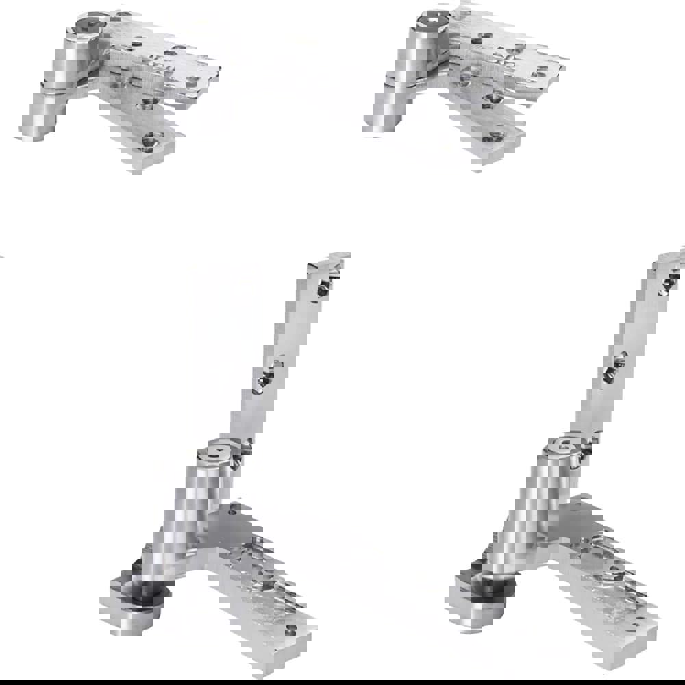 Pivot Hinges; Finish/Coating: Satin Chrome; Type: Offset Regular Jamb Attached Pivot; Hand: Right Hand; Leaf Height: 4-1/4; Length (Inch): 5-1/2; Load Capacity (Lb.): 450.000; Minimum Door Thickness (Inch): 1-3/4; Number of Holes: 4.000; Number of Knuckle