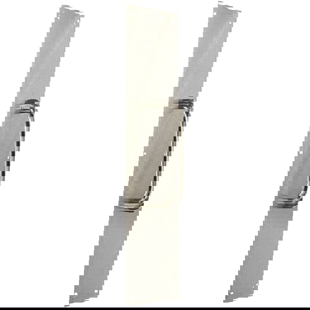 Door Pulls; Overall Length (Inch): 16 ; Finish/Coating: Satin Stainless Steel ; Grip Length: 4 (Inch)