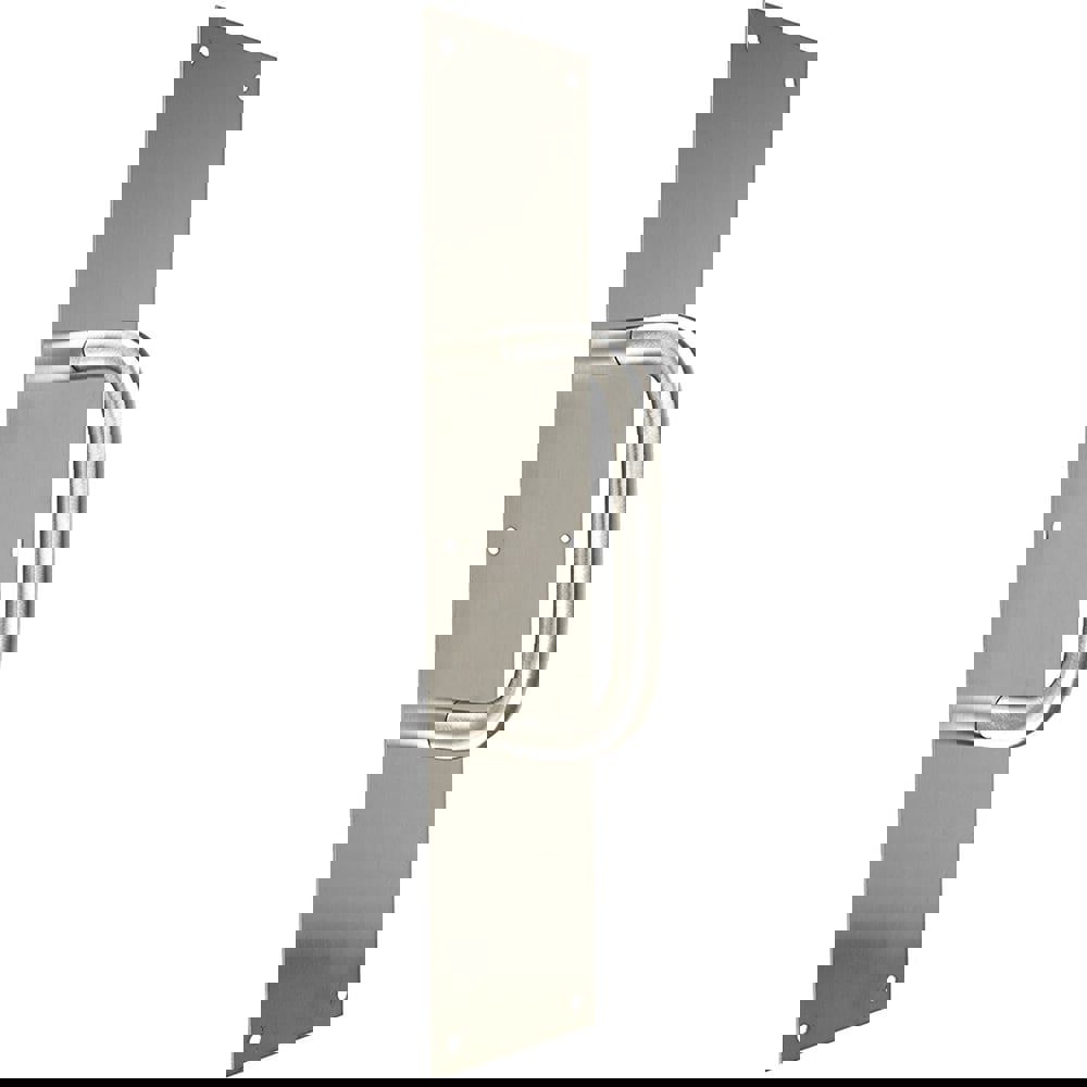 Door Pulls; Overall Length (Inch): 16 ; Finish/Coating: Satin Stainless Steel ; Grip Length: 4 (Inch)