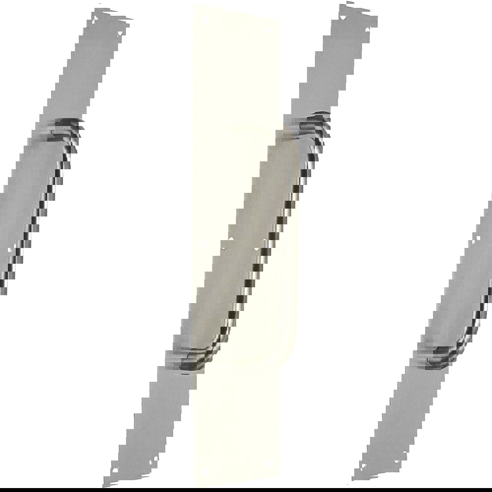 Door Pulls; Overall Length (Inch): 16 ; Finish/Coating: Satin Stainless Steel ; Grip Length: 4 (Inch)