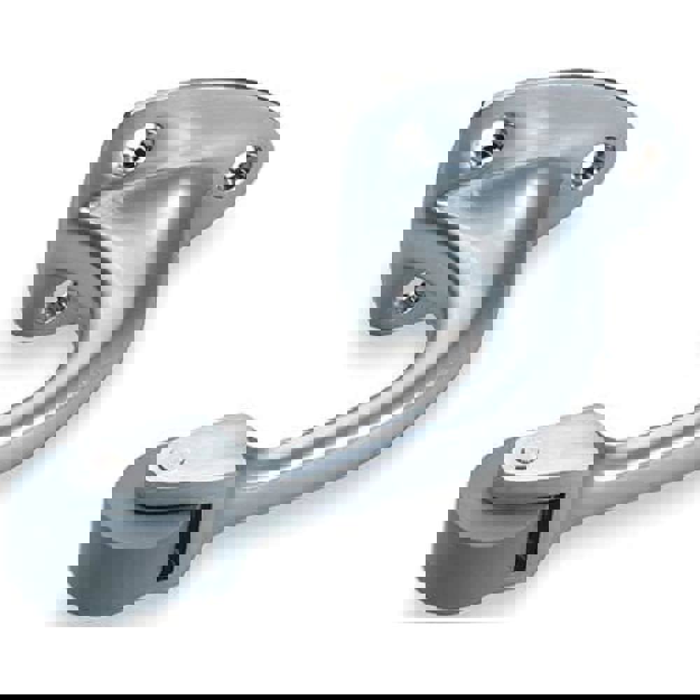 Stops; Type: Curved Roller Stop ; Finish/Coating: Satin Chrome ; Projection: 2-3/4 (Inch); Mount Type: Door