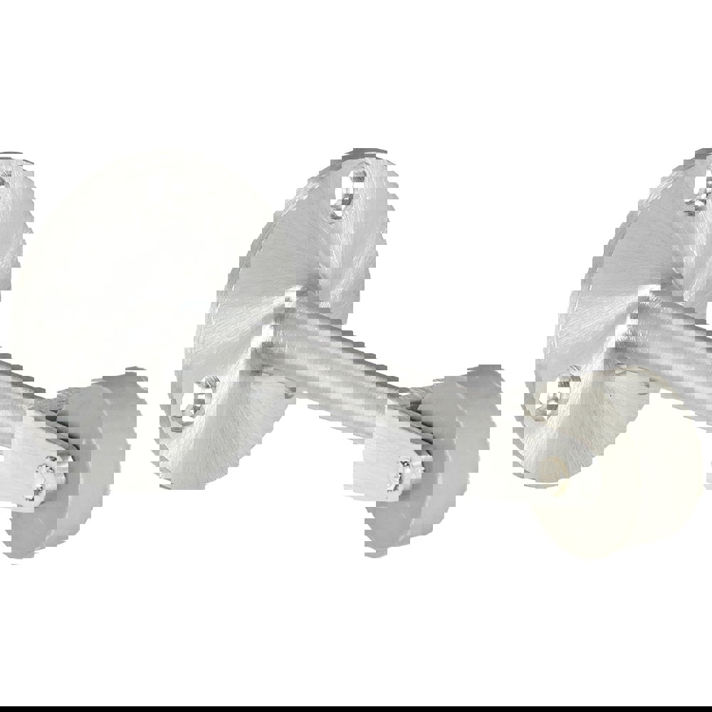 Stops; Type: Straight Roller Stop ; Finish/Coating: Satin Chrome ; Projection: 6-1/4 (Inch); Mount Type: Floor