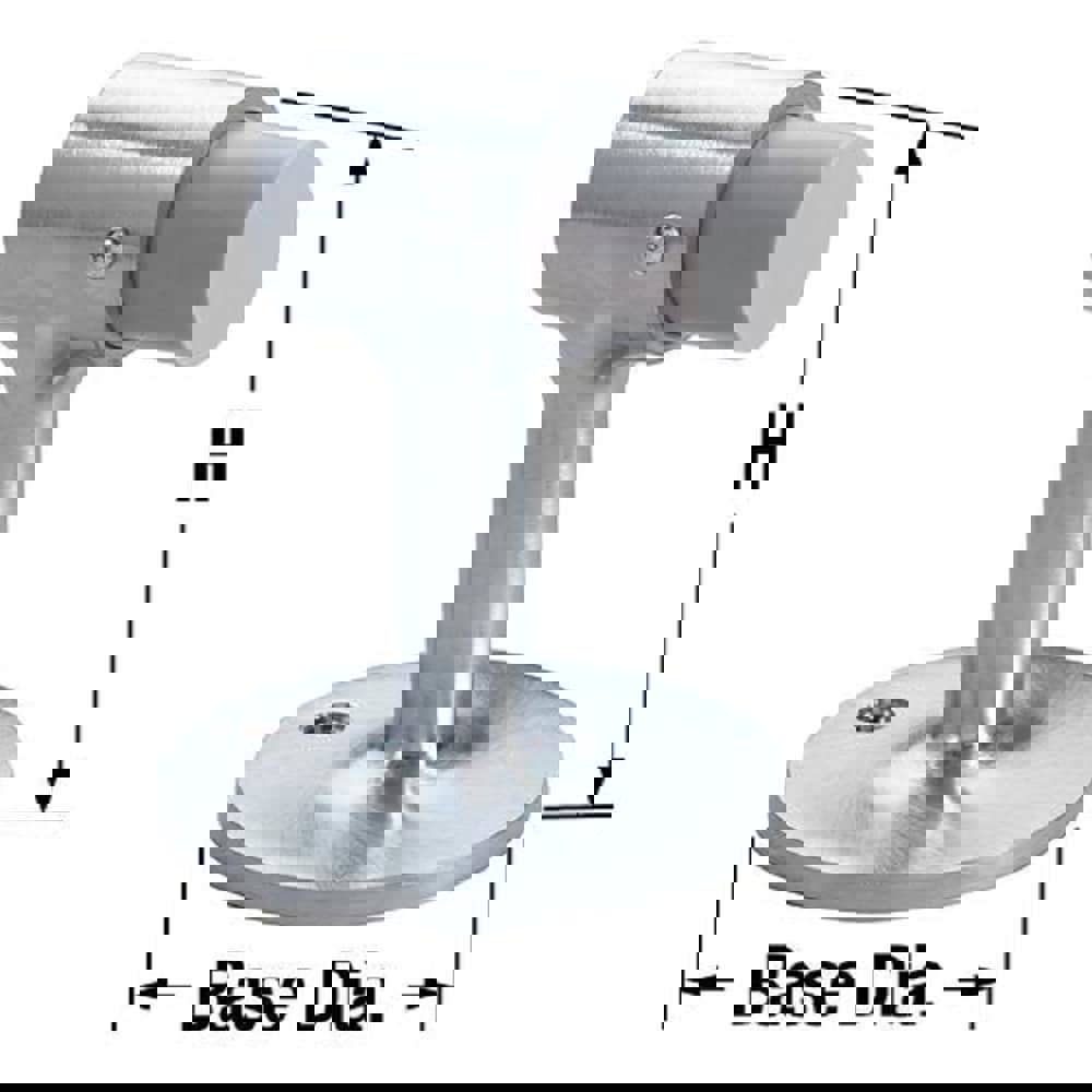 Stops; Type: Door Stop ; Finish/Coating: Satin Chrome ; Projection: 2 (Inch); Mount Type: Floor