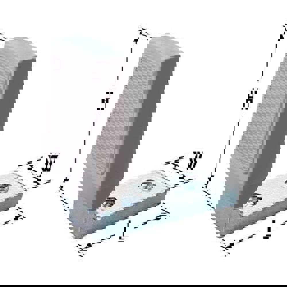 Stops; Type: Angle Door Stop ; Finish/Coating: Zinc ; Projection: 4 (Inch); Mount Type: Wall