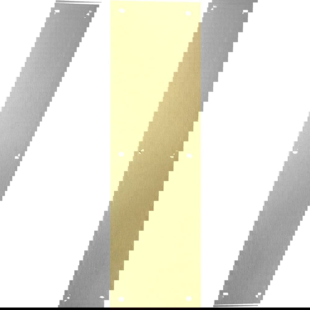 Push Plates; Overall Length (Inch): 16 ; Finish/Coating: Satin Stainless Steel