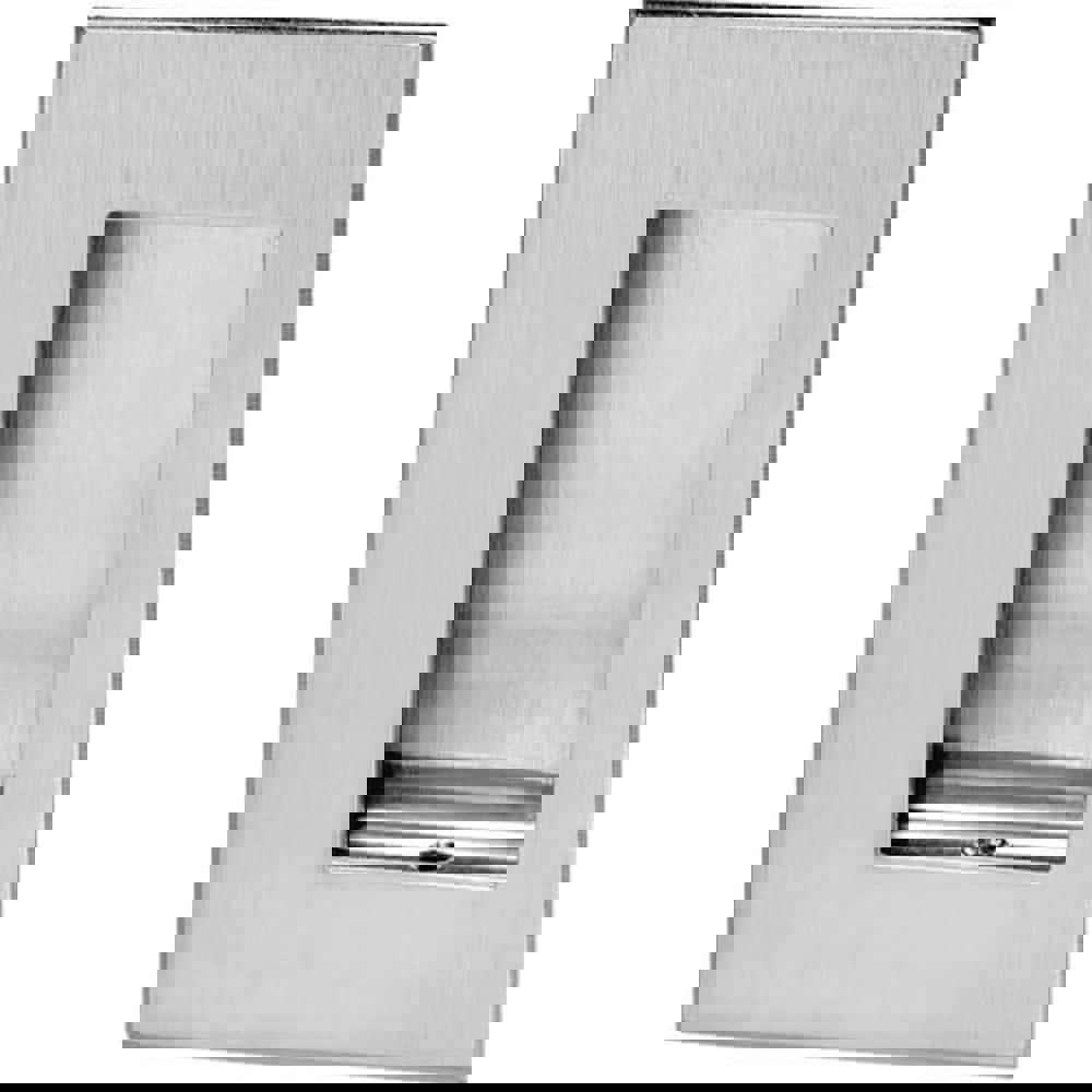 Door Pulls; Overall Length (Inch): 16 ; Finish/Coating: Satin Stainless Steel ; Grip Length: 4 (Inch)