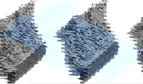 Wet Mop Loop: Clamp Jaw, X-Small, Blue Mop, Blended Fiber