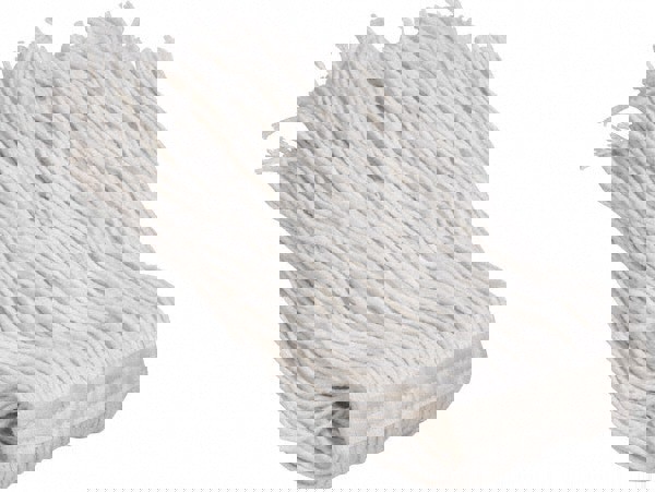 Wet Mop Cut: Clamp Jaw, Large, White Mop, Rayon