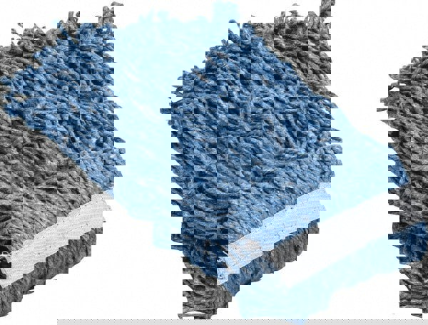 Wet Mop Cut: Clamp Jaw, Large, Blue Mop, Blended Fiber