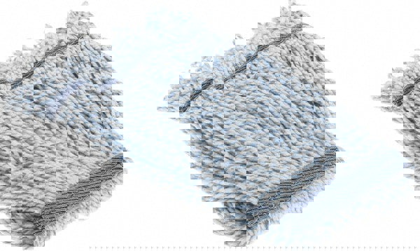 Wet Mop Loop: Clamp Jaw, X-Small, Blue & White Mop, Synthetic