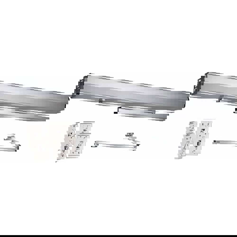 Manual Dampers; Damper Type: Automatic Door Operator ; Arm Type: Parallel ; Power Type: Electric ; Closer Body Length: 39.6 (Decimal Inch); Arm Material: Cast Aluminum ; Operation Type: Automatic