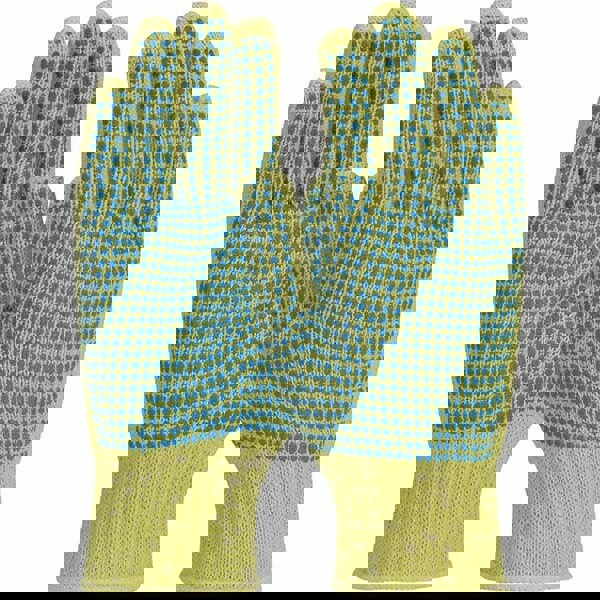 Cut, Puncture & Abrasive-Resistant Gloves: Size L, ANSI Cut A2, ANSI Puncture 0, Polyvinylchloride, Kevlar
