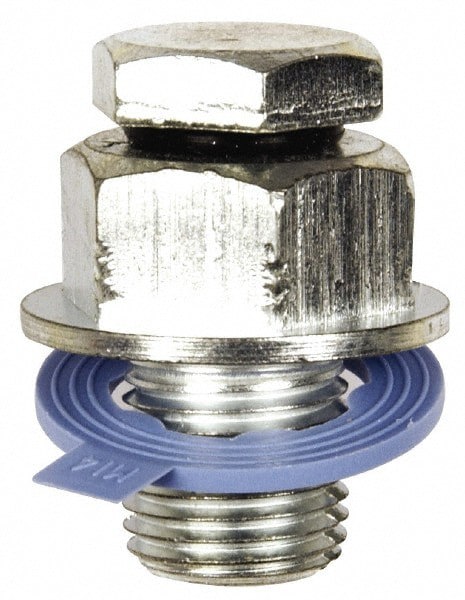 Single Oversized Piggybacked Oil Drain Plug with Gasket