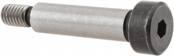 Shoulder Screw: 8 mm Shoulder Dia, 30 mm Shoulder Length, M6x1.00, 11.25 mm Thread Length, 12.9 Alloy Steel, Hex Socket