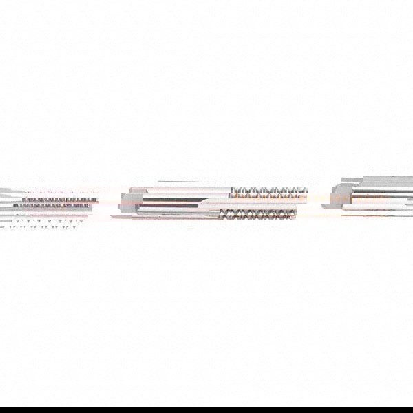 Straight Flute Tap: M9x1.25 Metric Fine, 4 Flute, Bottoming Chamfer, High-Speed Steel, Bright/Uncoated Finish
