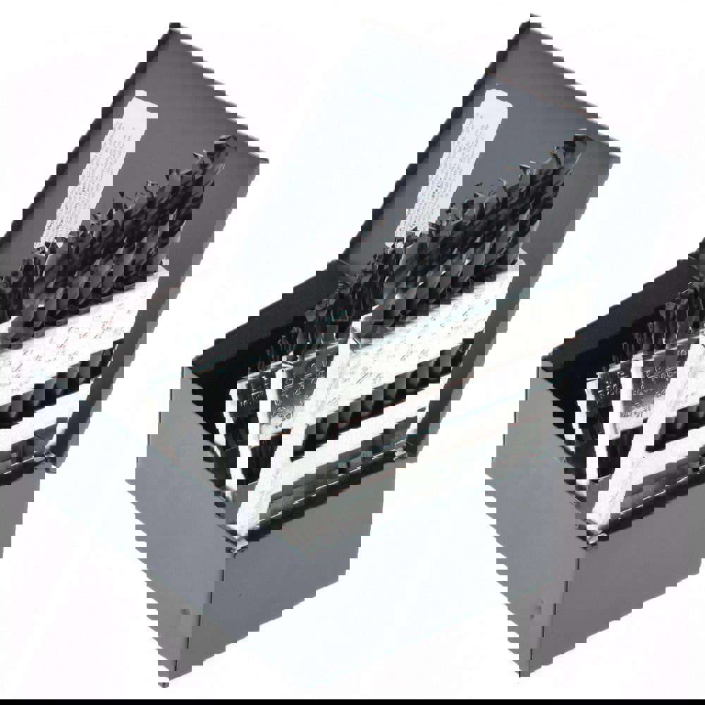 Drill Bit Set: Screw Machine Length Drill Bits, 29 Pc, 135 °, High Speed Steel