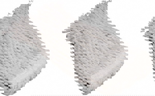 Wet Mop Cut: Clamp Jaw, Small, White Mop, Rayon