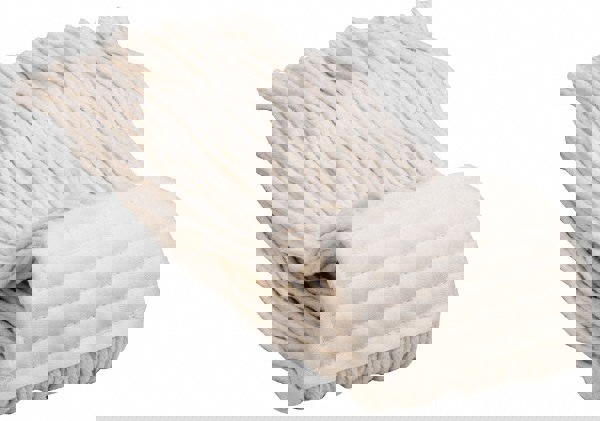 Wet Mop Cut: Clamp Jaw, X-Large, White Mop, Rayon