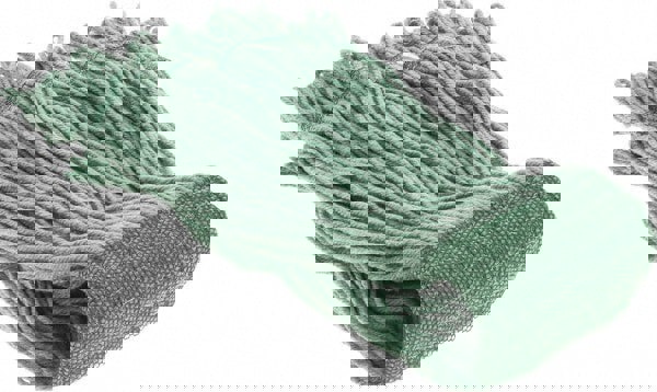 Wet Mop Loop: Clamp Jaw, X-Large, Green Mop, Blended Fiber