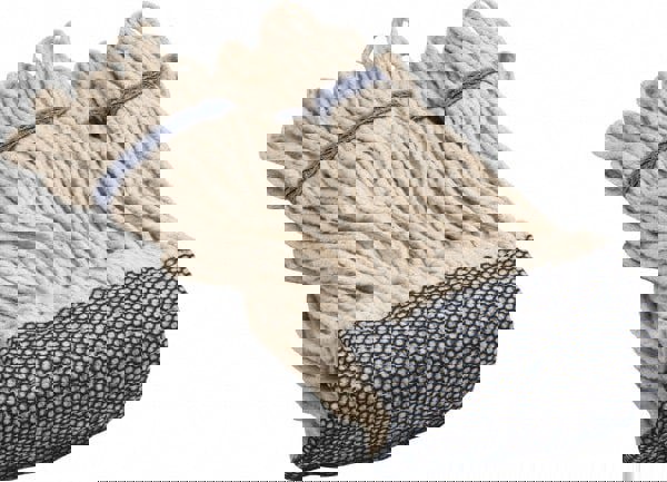 Wet Mop Loop: Clamp Jaw, Large, White Mop, Cotton