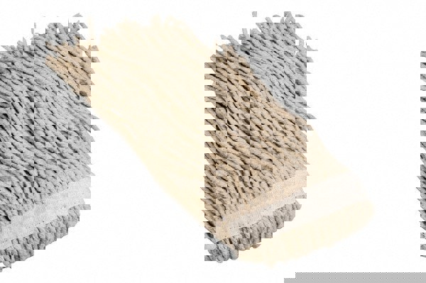 Wet Mop Cut: Clamp Jaw, Small, White Mop, Cotton