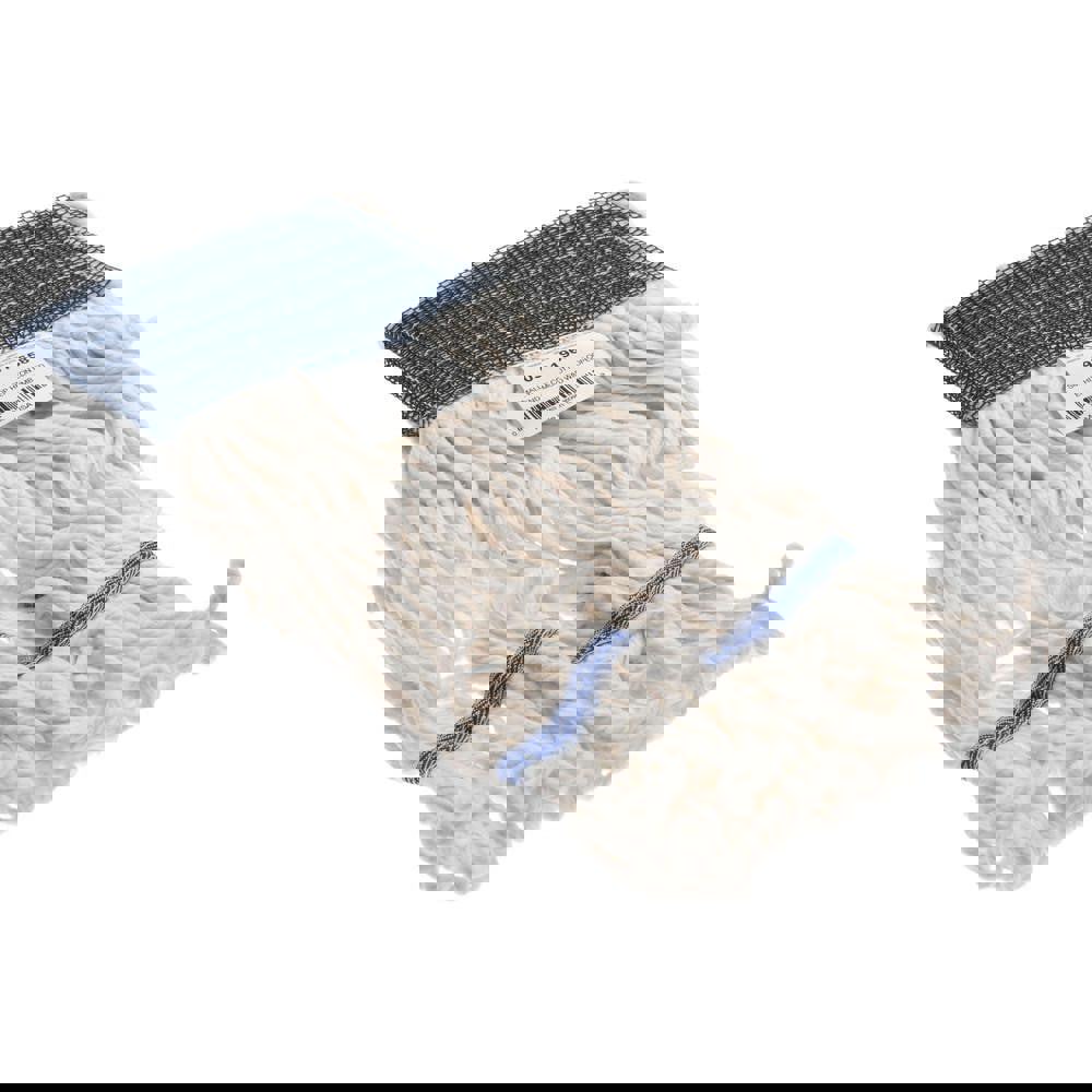 Wet Mop Loop: Clamp Jaw, Small, White Mop, Cotton