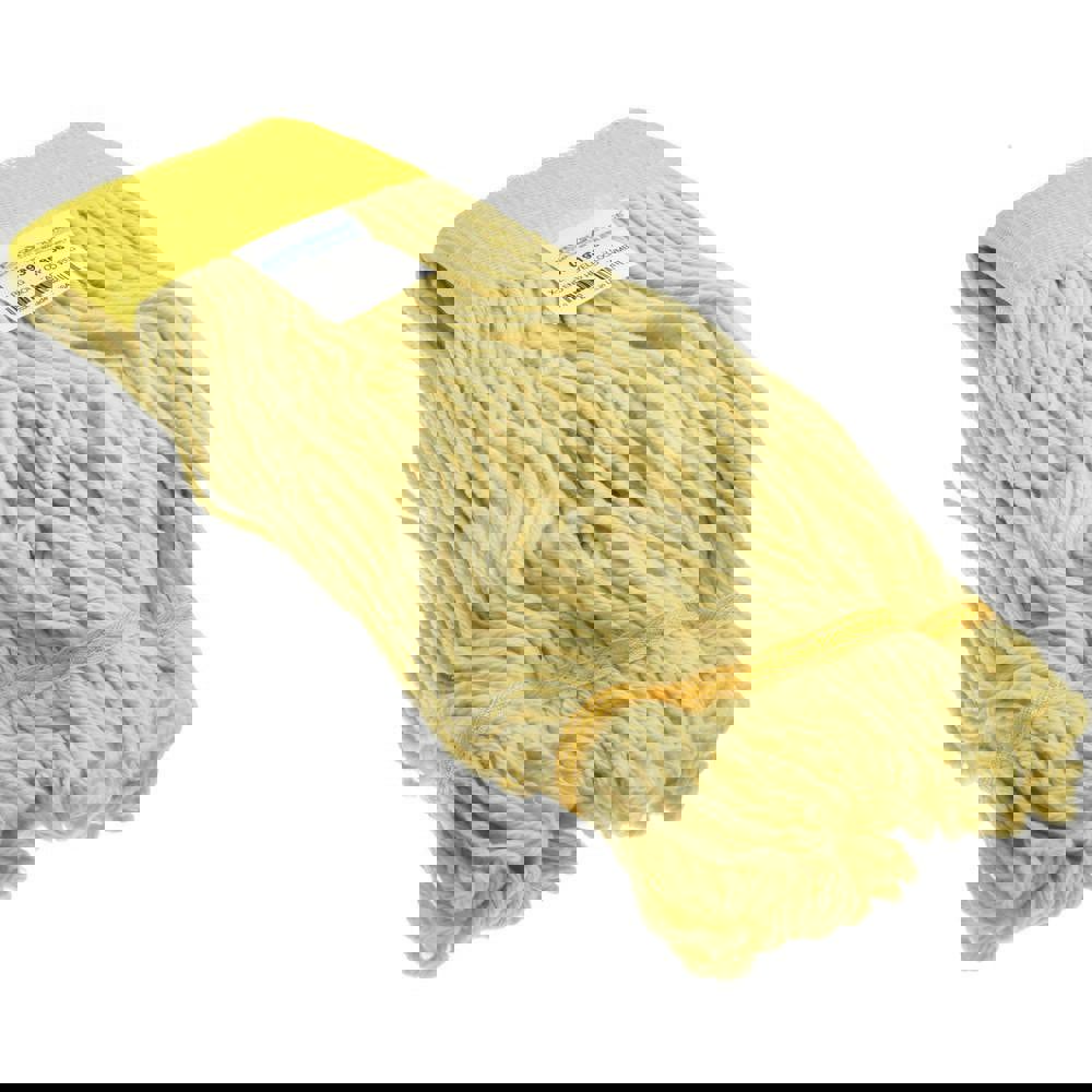 Wet Mop Loop: Clamp Jaw, X-Large, Yellow Mop, Rayon