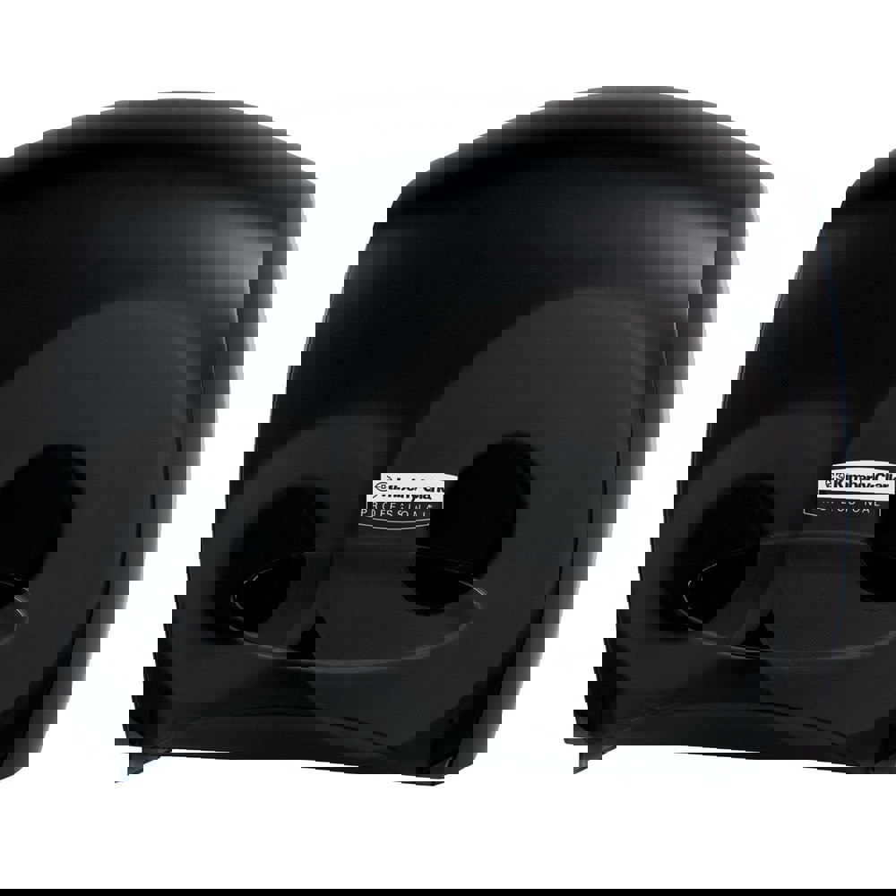 Jumbo Roll Toilet Paper Dispenser with Stub Roll, Black, 16.0