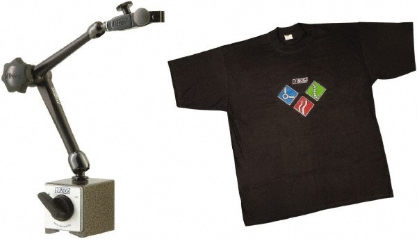 Indicator Positioner & Holder: 175 lb Pull, Fine Adjustment, Includes Base & T-Shirt