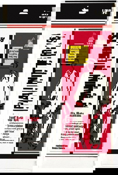 Disposable Coveralls: Size Large, Polypropylene, Zipper Closure